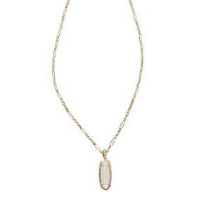 Open Box - Kendra Scott - Eva 14K Gold Over Brass Long Pendant Ne Gold